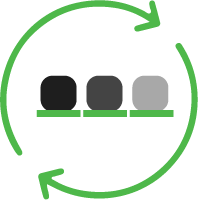 Graphic of simple sorting process